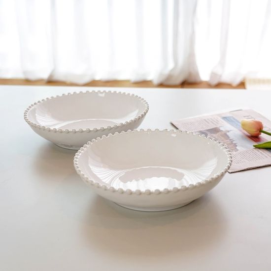 [코스타노바] 화이트펄 파스타볼 23cm