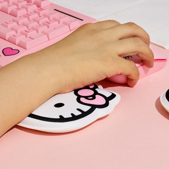 헬로키티 키보드 마우스 손목보호 쿠션