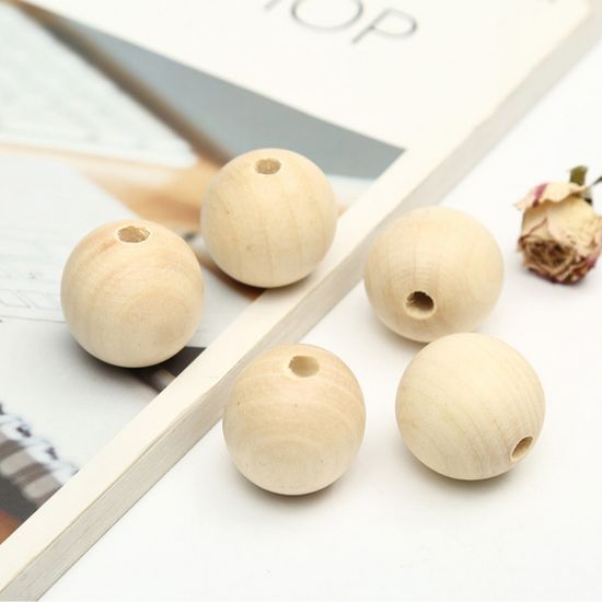 마크라메 공예 재료 나무구슬 우드 비즈 우드볼 20mm