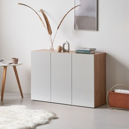 폴슨 높은 주방 겸용 거실 수납장 1200