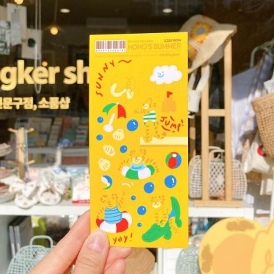 리무버블 씰스티커 노스팅커 호호의 여름 