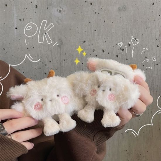 베이비 양 인형 털 에어팟 1 2 3 세대 프로 케이스