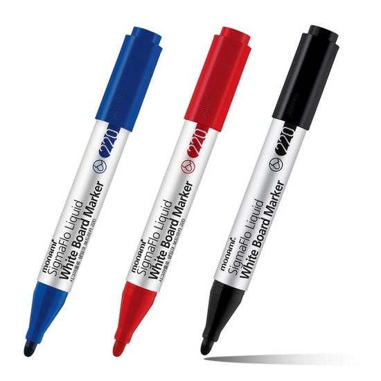 모나미 시그마플로 220 생잉크 화이트 보드마카펜 1타