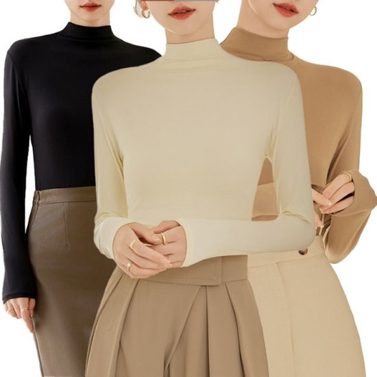 [1+1+1]기모 반폴라넥 포근한 터틀넥/셔링넥