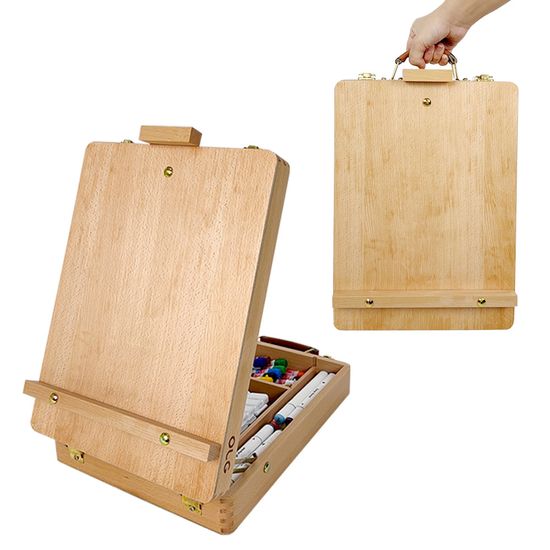 올지 원목 테이블이젤 휴대용 수납 책상용 탁상용