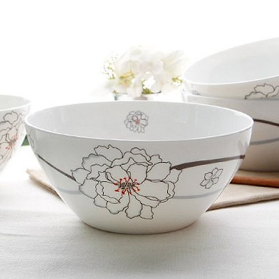 [L.loom] 엘미뉴엣 본차이나 면기 5P