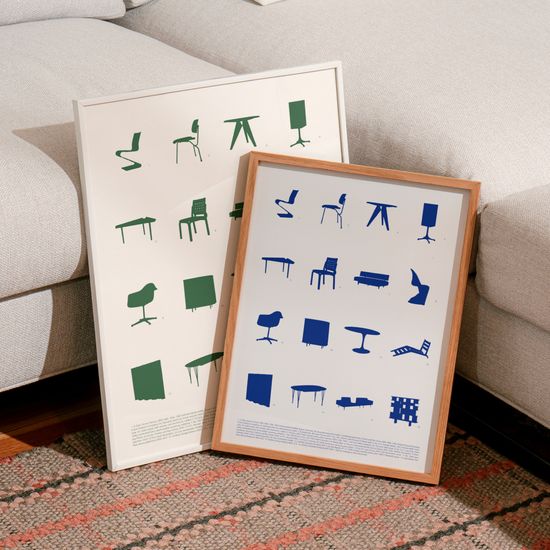 미드센츄리 빈티지 가구 컬렉션 A2사이즈포스터 #2413