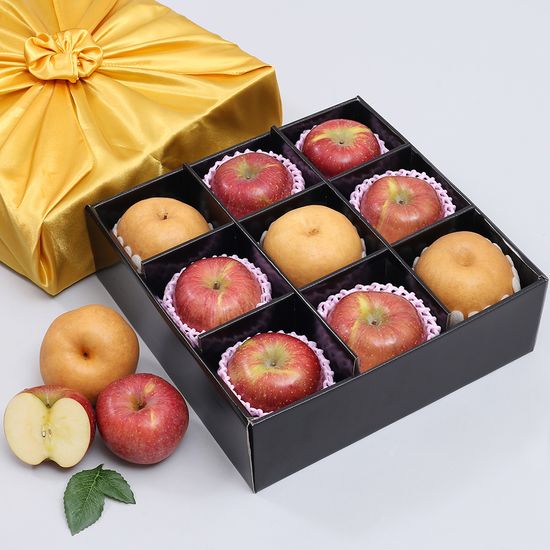 [자연예서] 명품 혼합 3호 과일선물세트(사과6+배3)