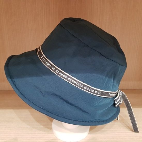 [애슬릿]라벨 리본 벙거지 여성 방한 모자 겨울버킷햇