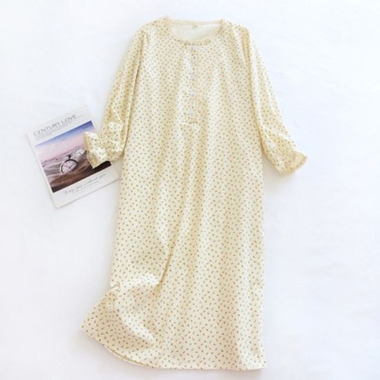 벨벳 기모 플라워 겨울 원피스 잠옷 홈웨어