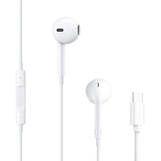 C타입 단자 유선 이어폰 화이트[WC98E25]