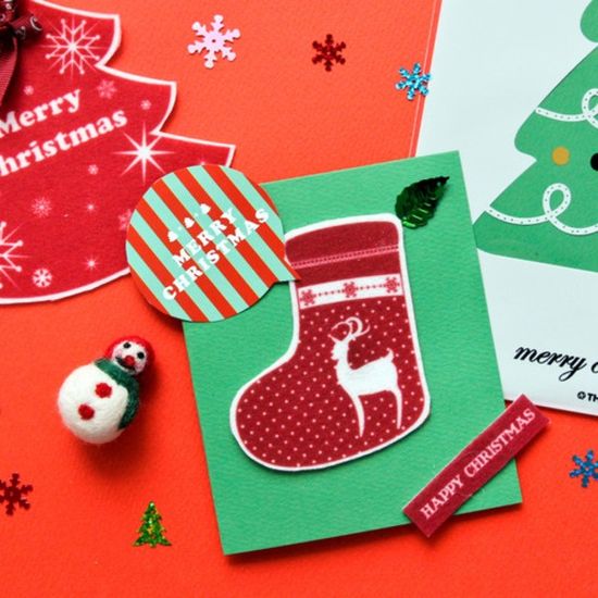 크리스마스카드 30set 만들기세트