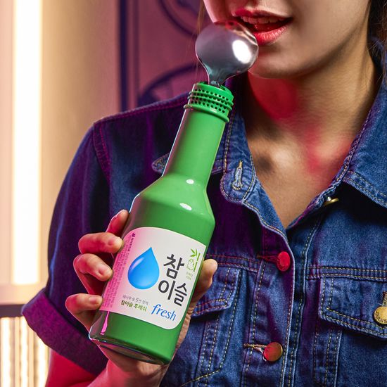 참이슬 소주병 숟가락 블루투스 노래방 마이크 