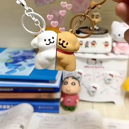 커플 강아지 자석 마그네틱 키링 백참 가꾸 백꾸 템