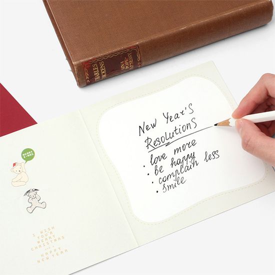 크리스마스 따뜻한 인사 북마크 카드