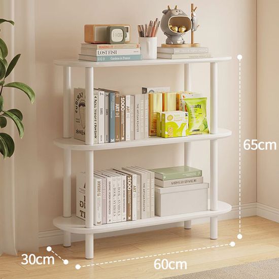 다용도 수납 선반 화이트 3단 60