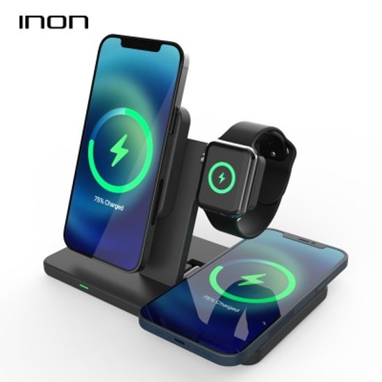 아이논 INON 맥세이프 마그네틱 3in1 고속 무선충전기