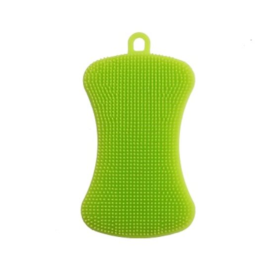 안심 실리콘 수세미(직사각) /주방용 설거지수세미