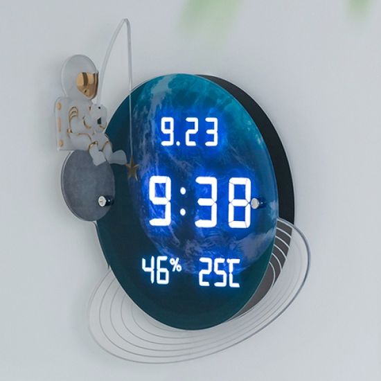 플라이토 유니버스 인테리어 LED 벽시계 33cm