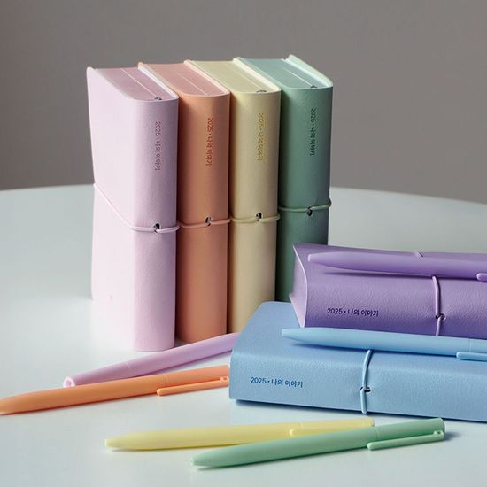 2025년 이야기다이어리 펜 스티커 세트 숏 1년