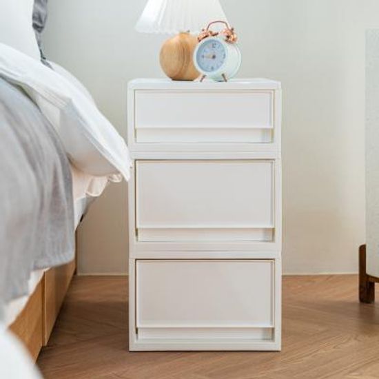 블랑 스텝박스 27cm 2호 2단 서랍 박스 수납정리함