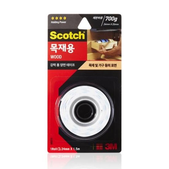 3M 스카치 강력 목재용 폼 양면테이프 WD215