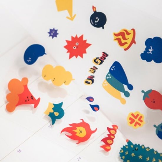 유스풀 데코 스티커_버블링 벌룬