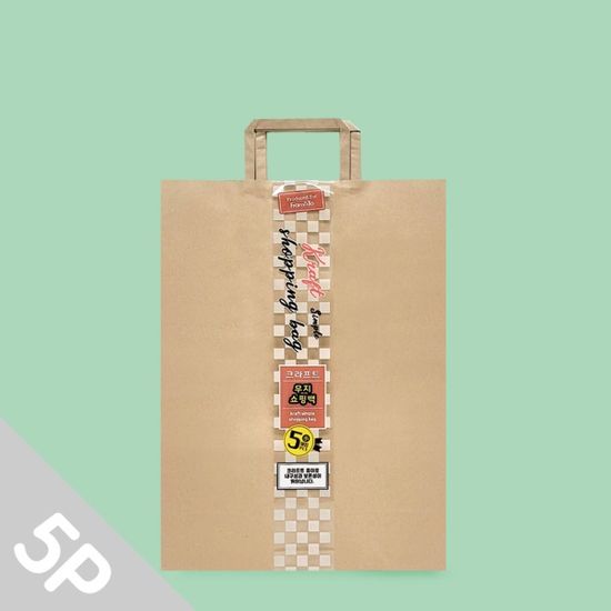 데일리 크라프트쇼핑백(극소)5매