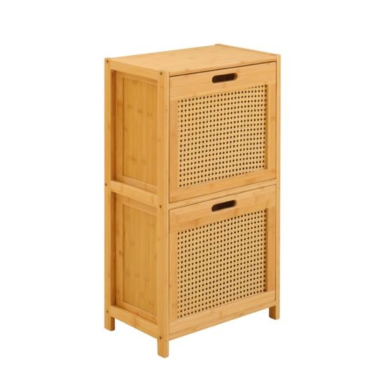 뱀부 케인 2단 수납장