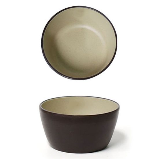 투톤 멜라민 일식 한정식 밥공기 밥그릇 10x5.2cm 4호