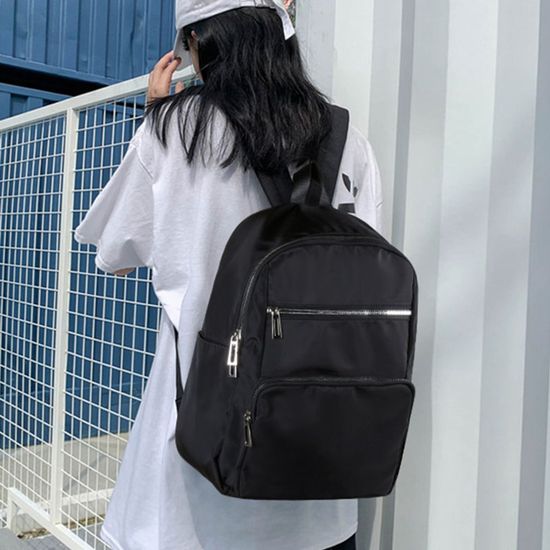 데일리 캐주얼 베이직 블랙 백팩