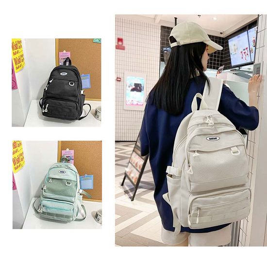 매쉬포켓 캐주얼 여성 데일리 백팩 배낭(WB962C7)