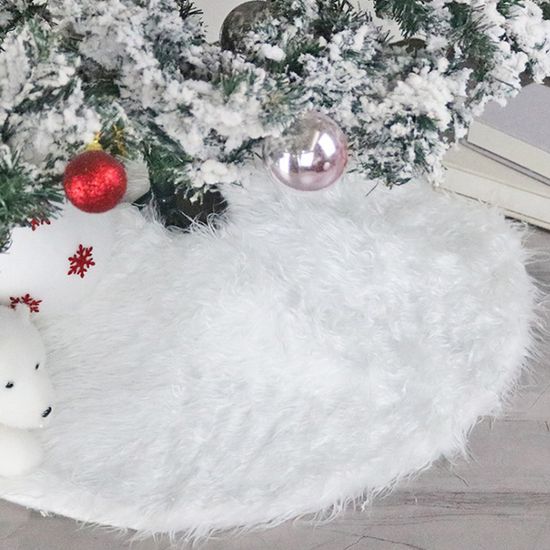 [도토로]화이트 크리스마스 트리 스커트 장식 소품