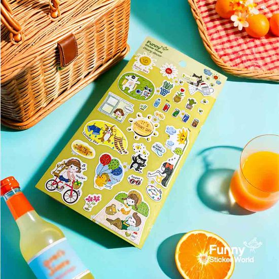 퍼니스티커 TB-207 좋은날 타이백 다이어리데코