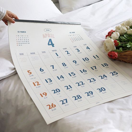 2026 루나 레트로 A2 음력 벽걸이 달력