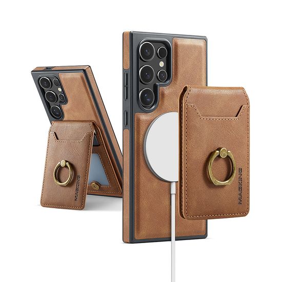 갤럭시 s25 s24 s23 마그네틱 지갑 링 가죽 폰 케이스
