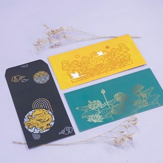 감사 봉투 - 비비드 전통문양 세트(18매)