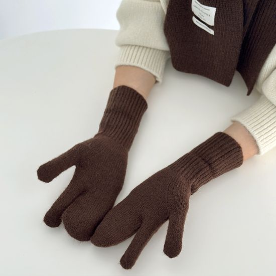 미니 머플러 벙어리 장갑 세트 4color