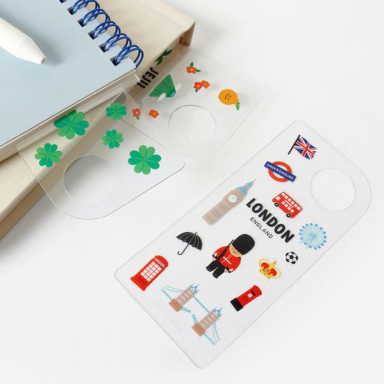 비비드 투명 책갈피