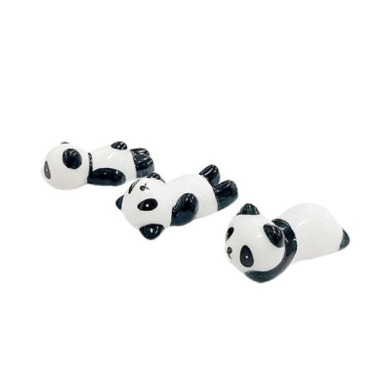 팬더 젓가락 받침 겸용 도자기 데코소품