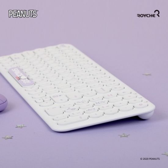 [로이체] 피너츠 스누피 무선 무소음 키보드