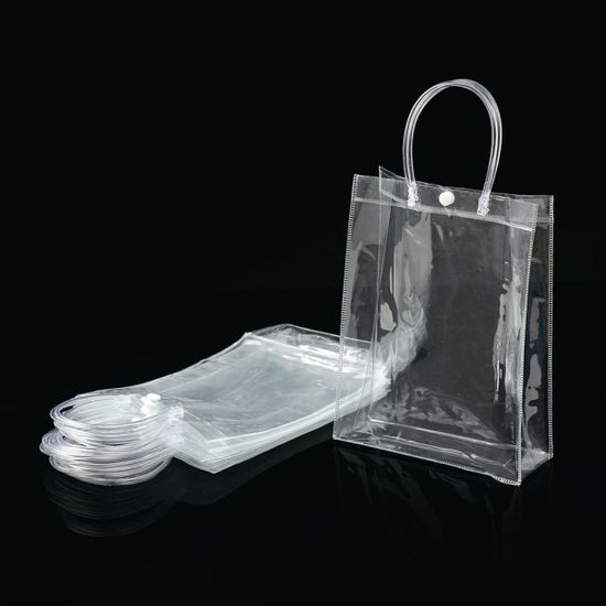 투명 PVC 쇼핑백 10p세트(20x25cm) 젤리백