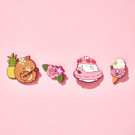 하와이 몰랑이 신발 파츠 세트 4종