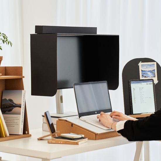 종이모니터 햇빛가리개 모니터가림막 후드보호 27인치