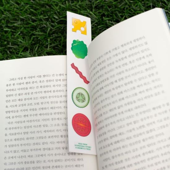 샌드위치 속재료 북마크 2종 SET