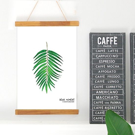 팜리프 트로피칼 패브릭포스터 L Size + 행잉액자 set