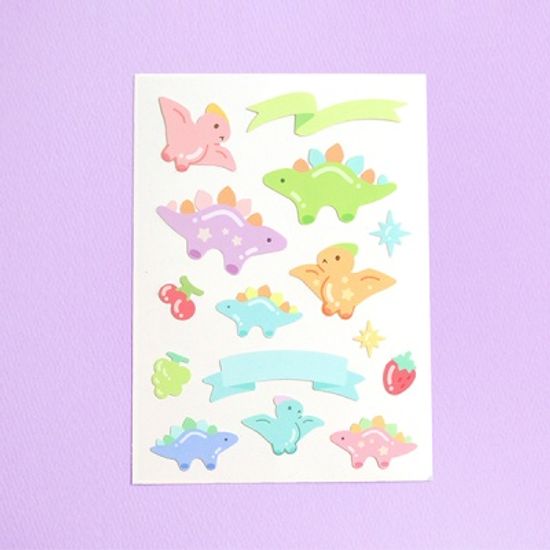 버블 공룡 리무버블스티커