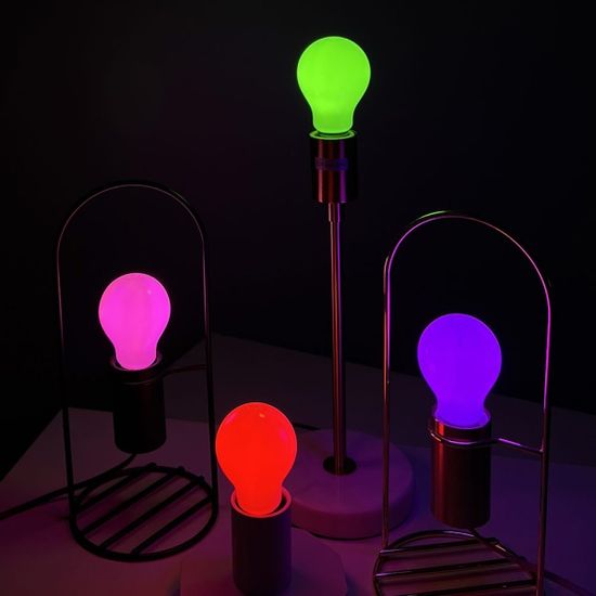 일광 8W 인테리어 장식전구 LED a60 색전구 RED
