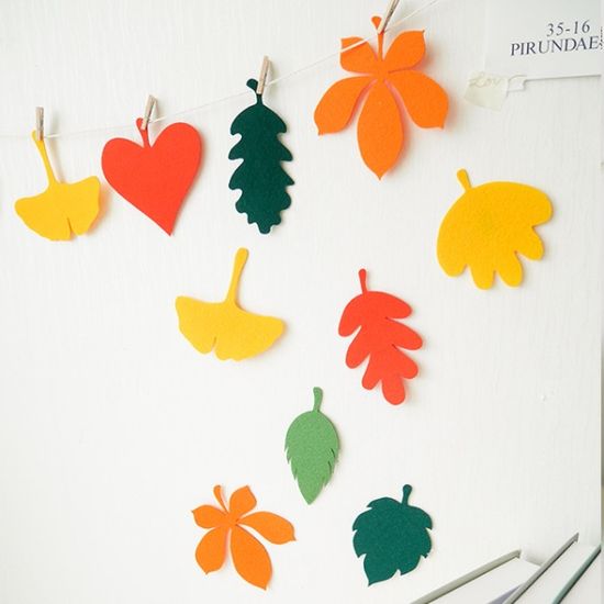 가을 낙엽 가랜드