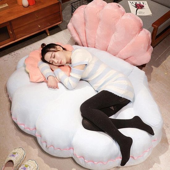 대형 조개 껍질 베개 방석 쿠션 이불 쇼파 따뜻한 포근한선물 1.5mX2m